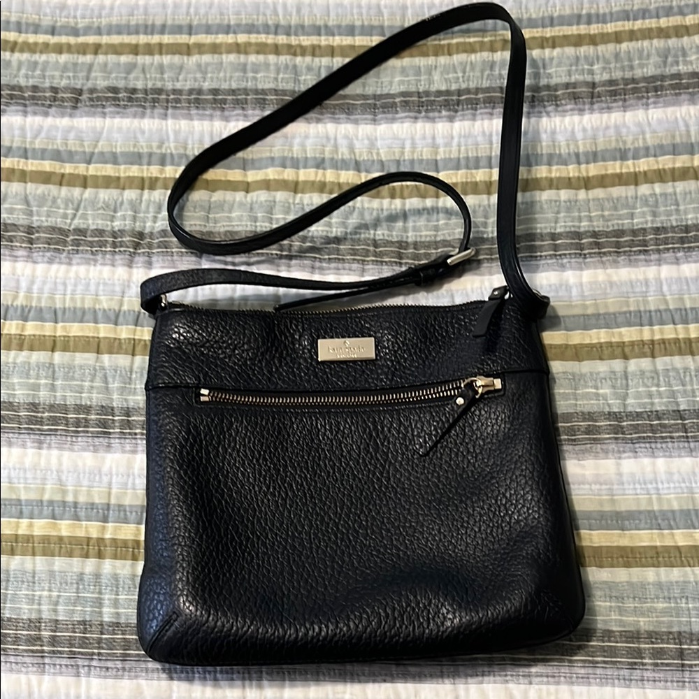Kate Spade Black Crossbody Bag with Gold Hardware